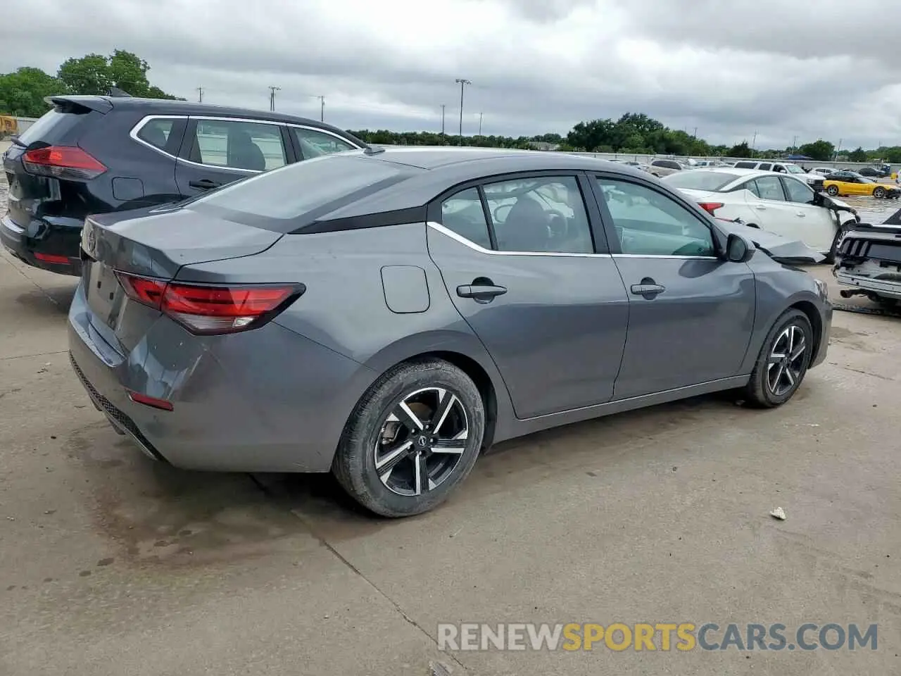 3 fotografías del automóvil dañado 3N1AB8CV3SY237906 NISSAN SENTRA 2025