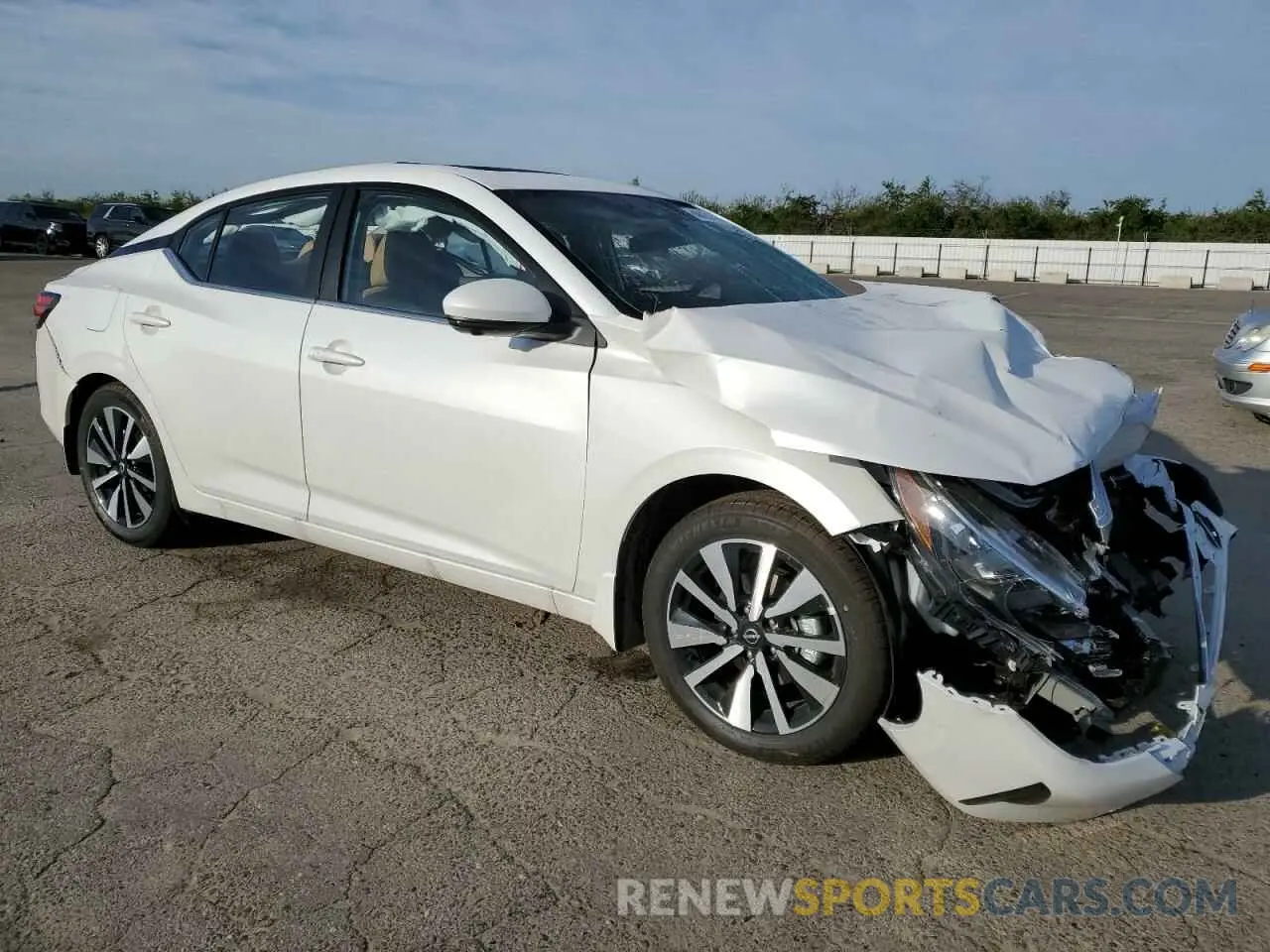 4 fotografías del automóvil dañado 3N1AB8CV3SY281906 NISSAN SENTRA 2025