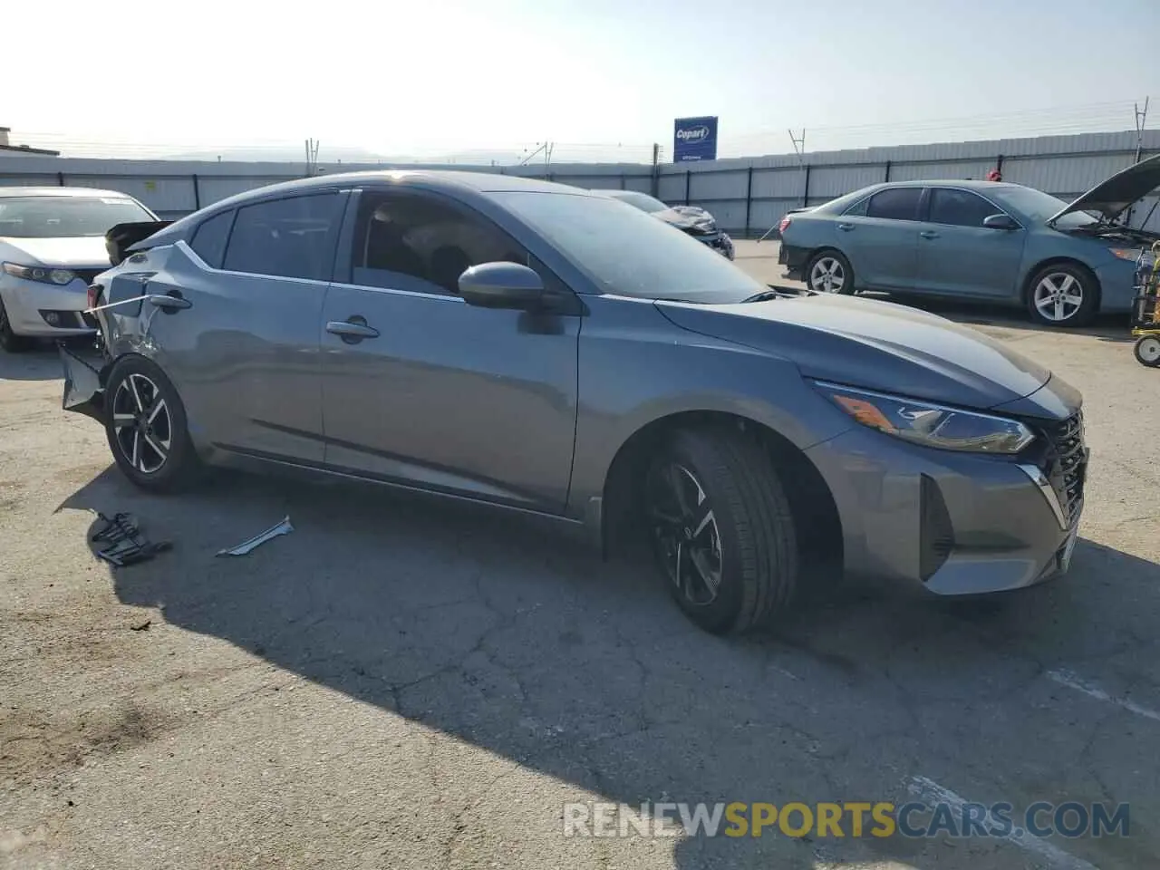 4 fotografías del automóvil dañado 3N1AB8CV4SY251104 NISSAN SENTRA 2025