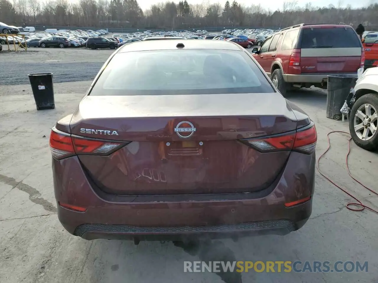 6 fotografías del automóvil dañado 3N1AB8CV5SY286363 NISSAN SENTRA 2025