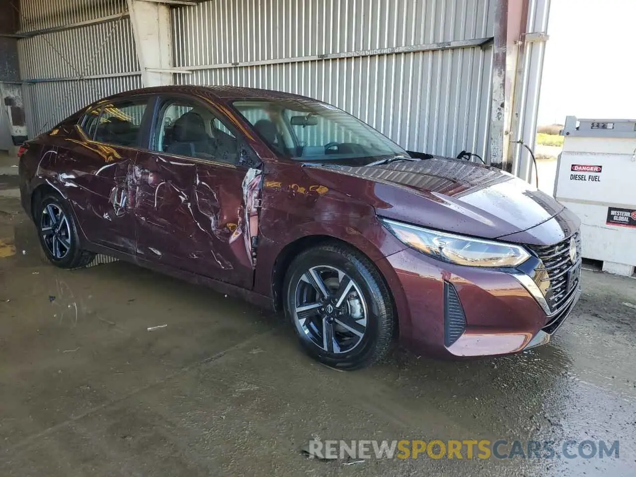 4 fotografías del automóvil dañado 3N1AB8CV5SY288548 NISSAN SENTRA 2025