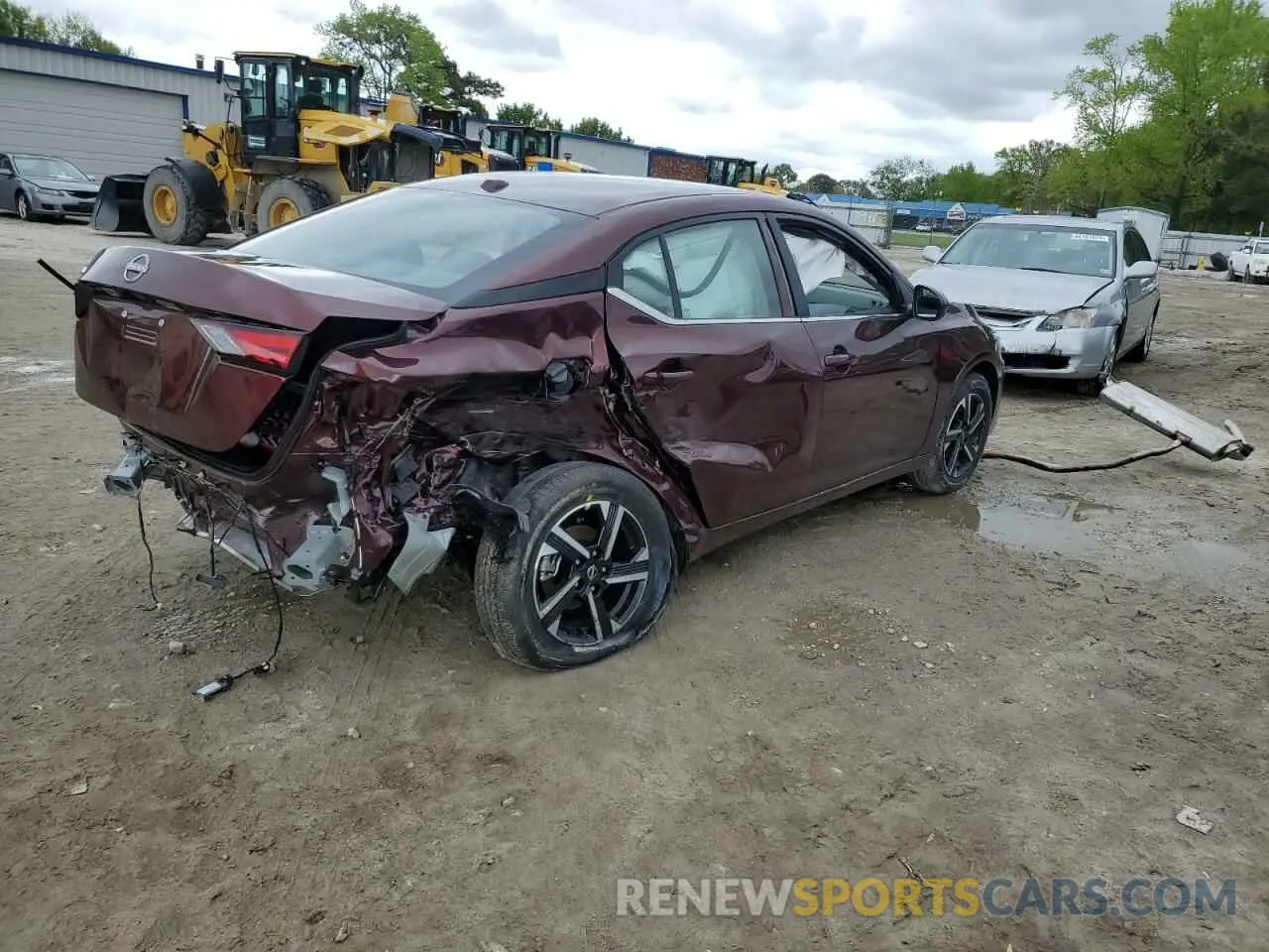 3 fotografías del automóvil dañado 3N1AB8CV5SY299713 NISSAN SENTRA 2025