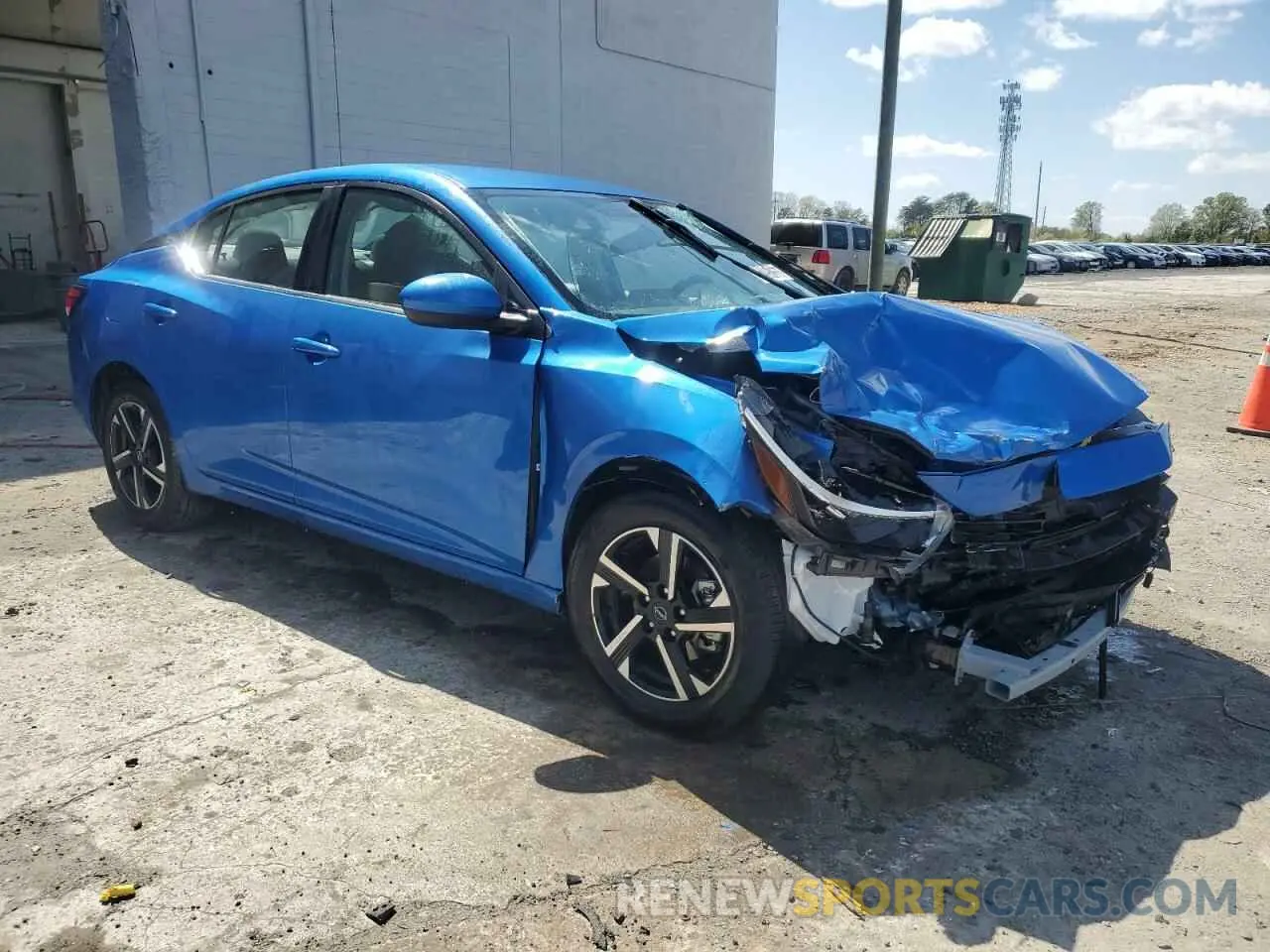 4 fotografías del automóvil dañado 3N1AB8CV6SY226690 NISSAN SENTRA 2025