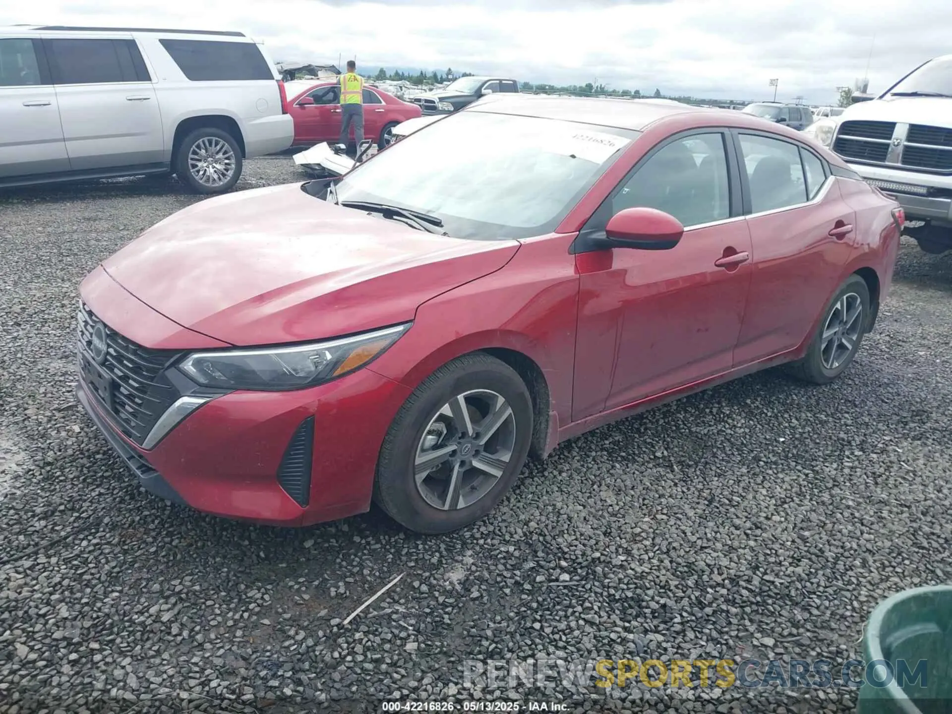 2 fotografías del automóvil dañado 3N1AB8CV6SY237978 NISSAN SENTRA 2025