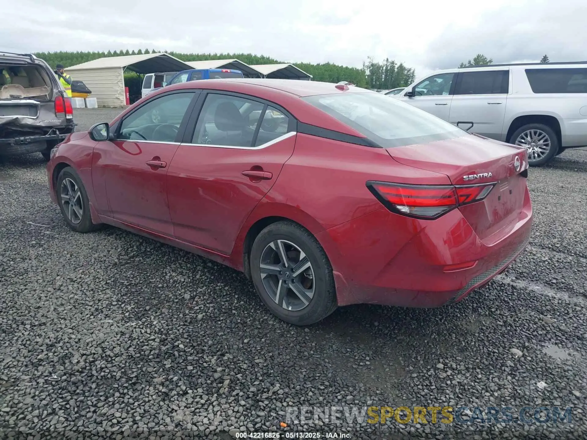 3 fotografías del automóvil dañado 3N1AB8CV6SY237978 NISSAN SENTRA 2025