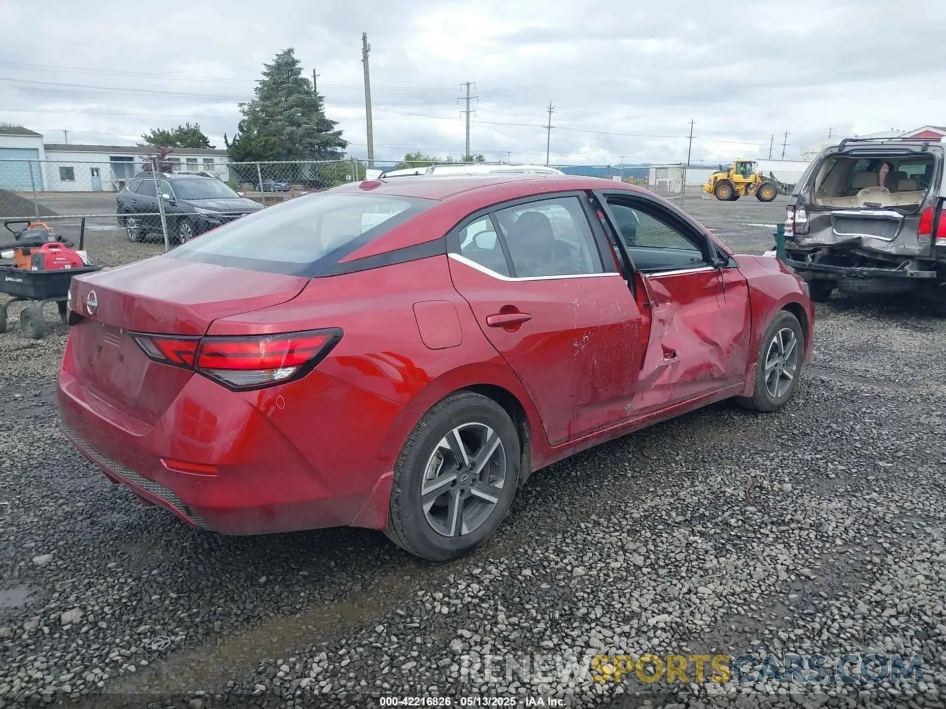 4 fotografías del automóvil dañado 3N1AB8CV6SY237978 NISSAN SENTRA 2025