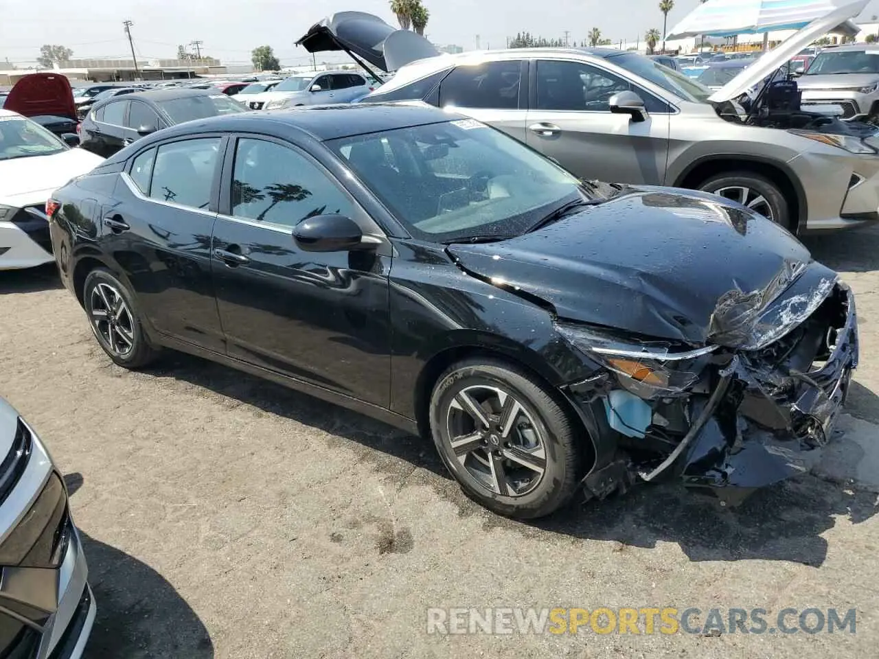 4 fotografías del automóvil dañado 3N1AB8CV6SY295198 NISSAN SENTRA 2025
