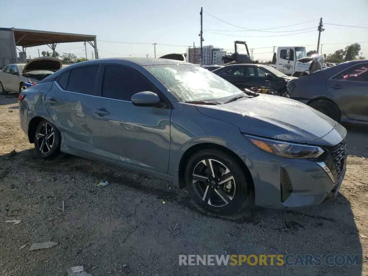 4 fotografías del automóvil dañado 3N1AB8CV7SY258516 NISSAN SENTRA 2025