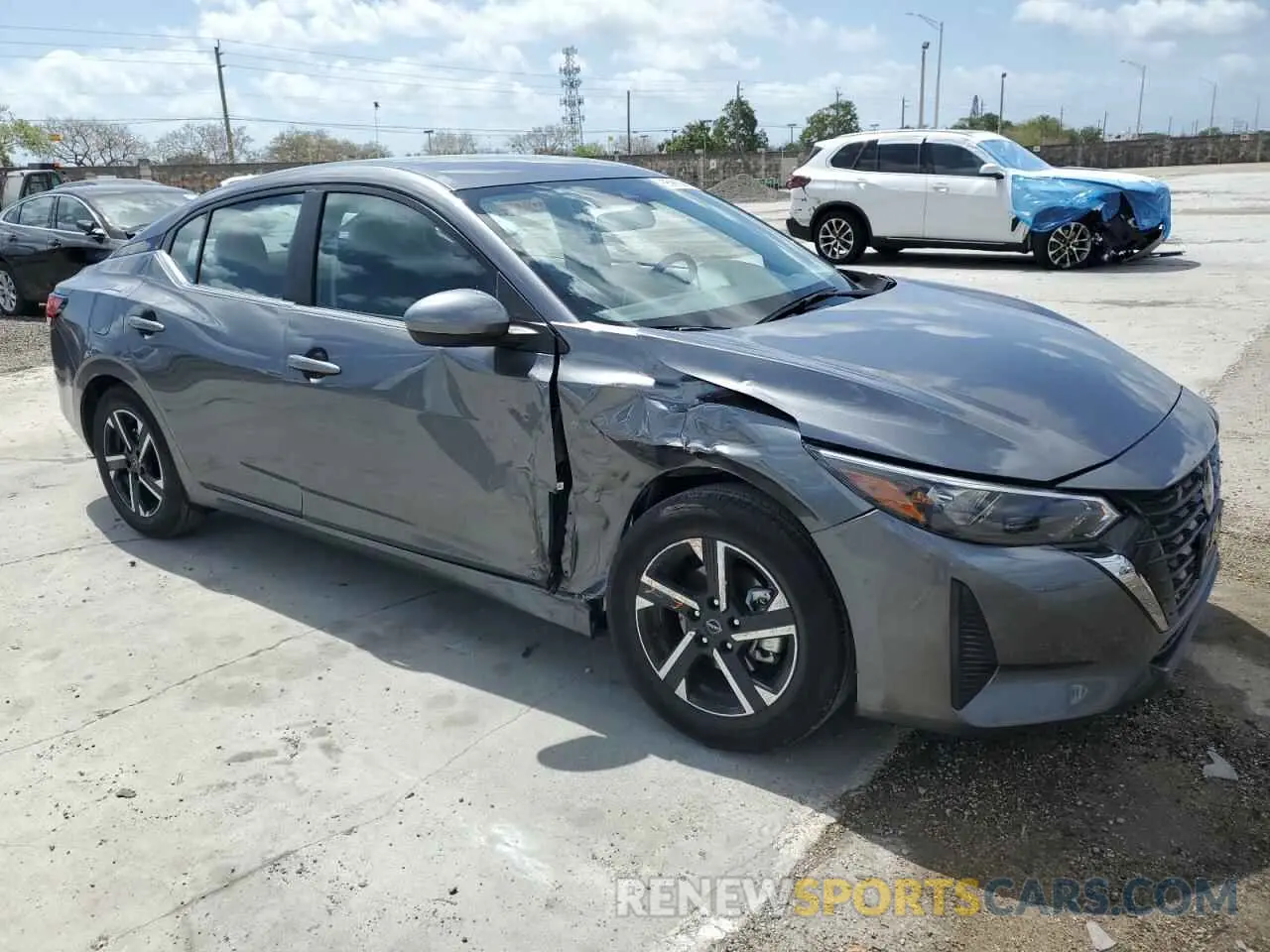4 fotografías del automóvil dañado 3N1AB8CV7SY286722 NISSAN SENTRA 2025