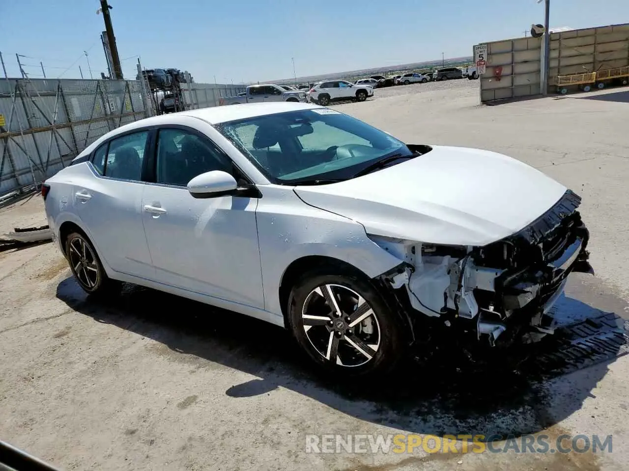 4 fotografías del automóvil dañado 3N1AB8CV8SY213990 NISSAN SENTRA 2025