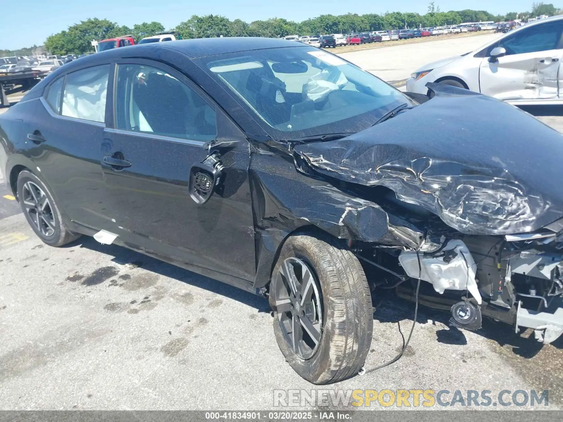 6 fotografías del automóvil dañado 3N1AB8CV8SY257696 NISSAN SENTRA 2025