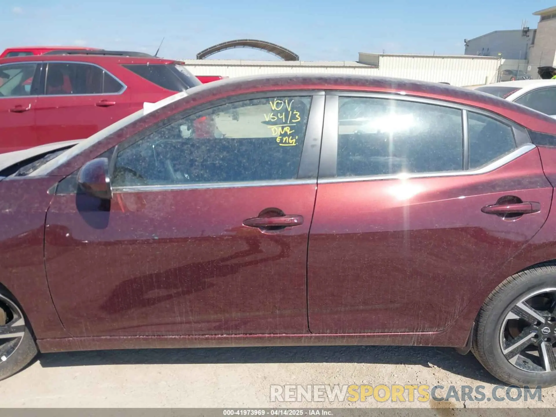 13 fotografías del automóvil dañado 3N1AB8CV9SY287421 NISSAN SENTRA 2025