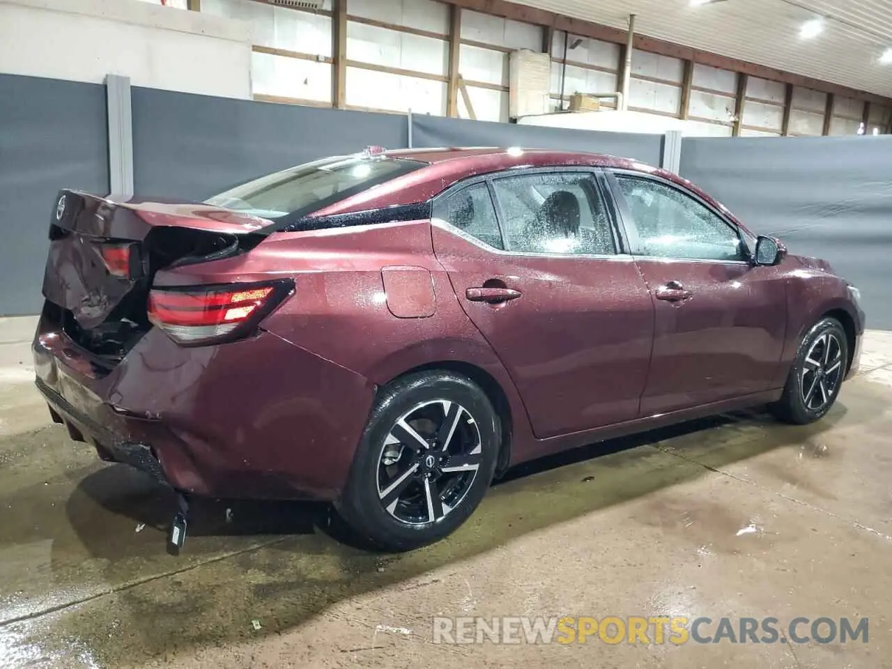 3 fotografías del automóvil dañado 3N1AB8CV9SY302015 NISSAN SENTRA 2025