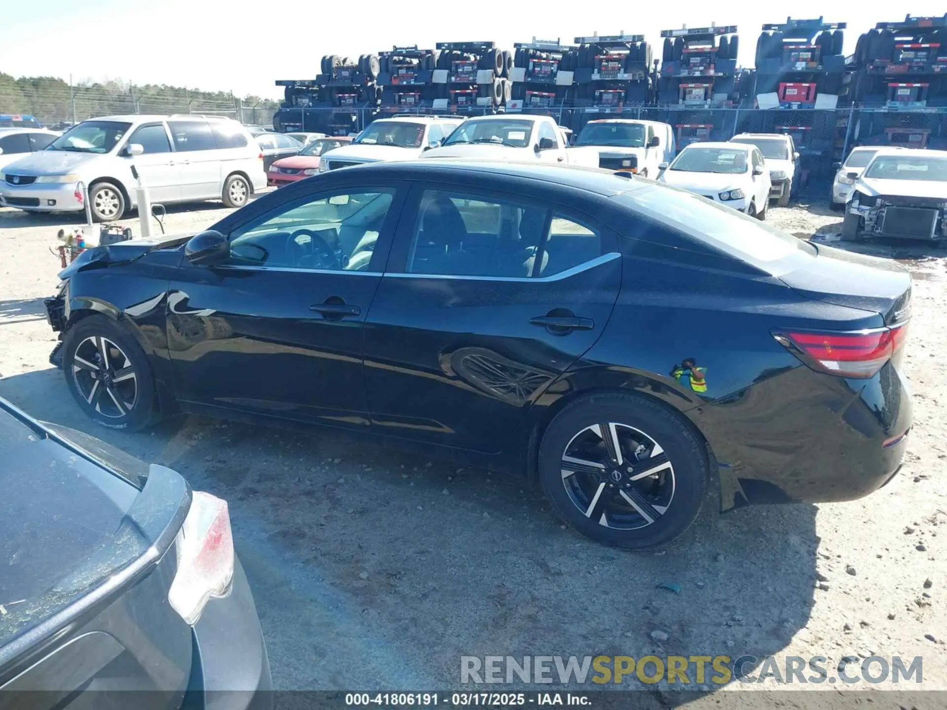 14 fotografías del automóvil dañado 3N1AB8CVXSY227521 NISSAN SENTRA 2025