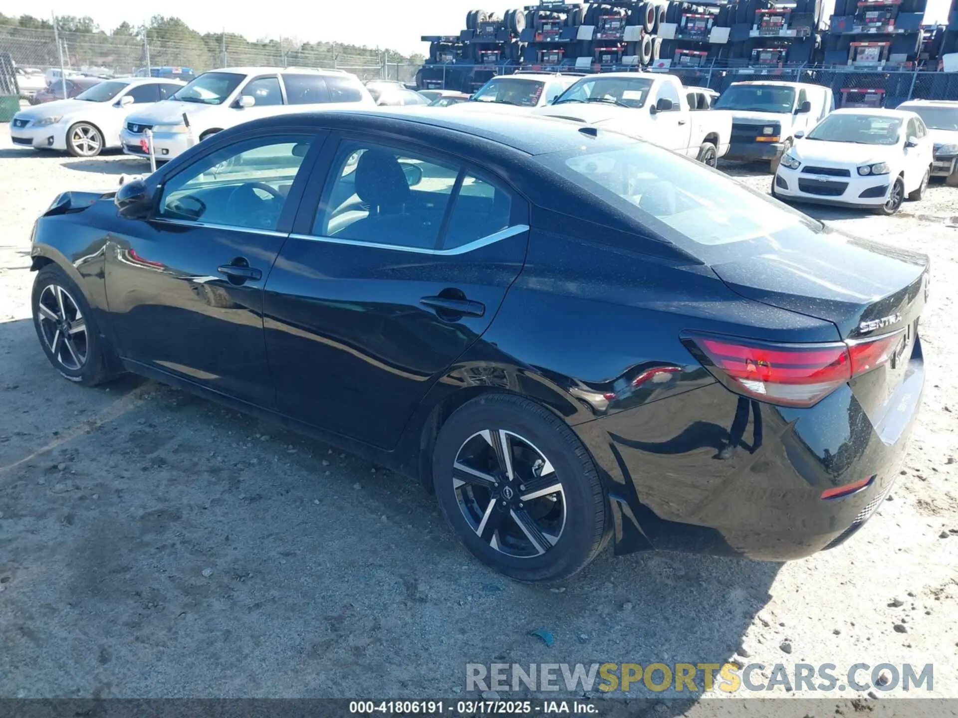 3 fotografías del automóvil dañado 3N1AB8CVXSY227521 NISSAN SENTRA 2025