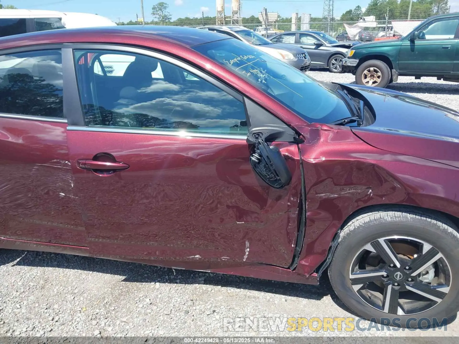 6 fotografías del automóvil dañado 3N1AB8CVXSY259109 NISSAN SENTRA 2025