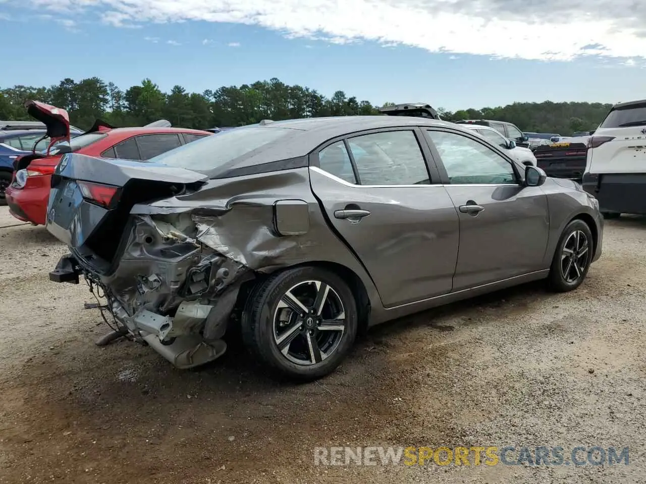 3 fotografías del automóvil dañado 3N1AB8CVXSY275441 NISSAN SENTRA 2025