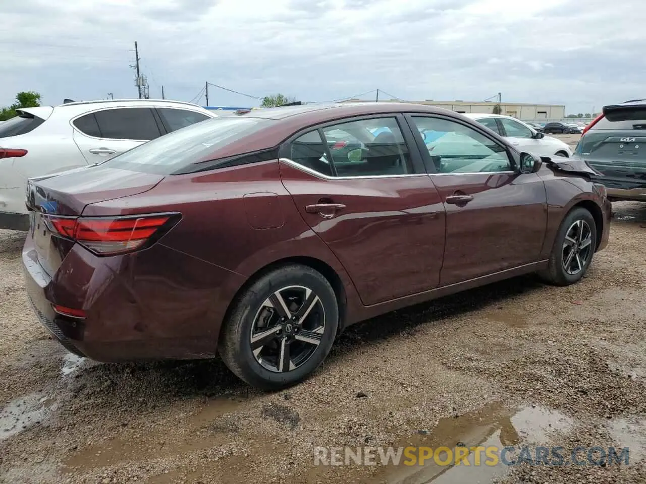 3 fotografías del automóvil dañado 3N1AB8CVXSY286875 NISSAN SENTRA 2025