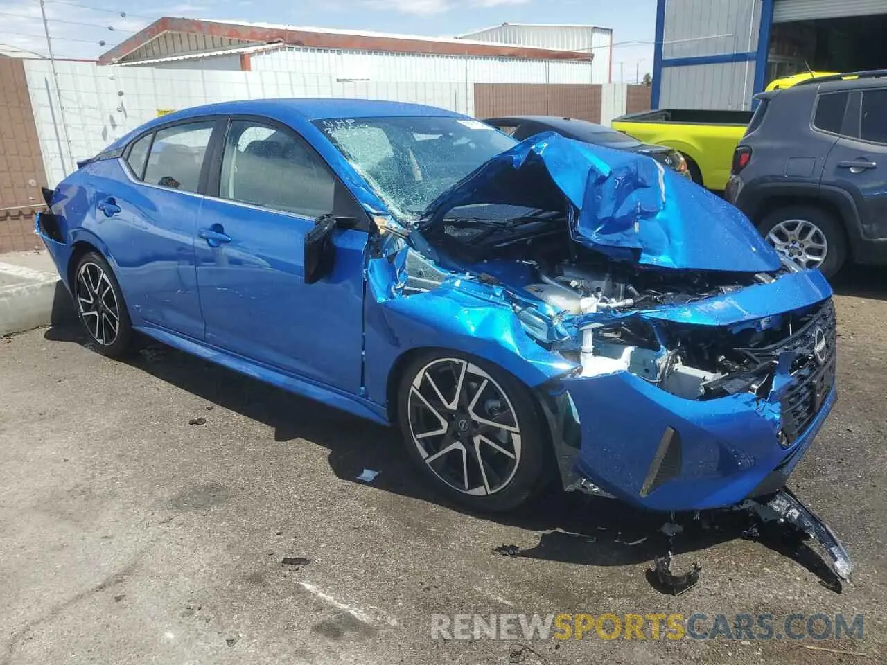 4 fotografías del automóvil dañado 3N1AB8DV0SY314388 NISSAN SENTRA 2025