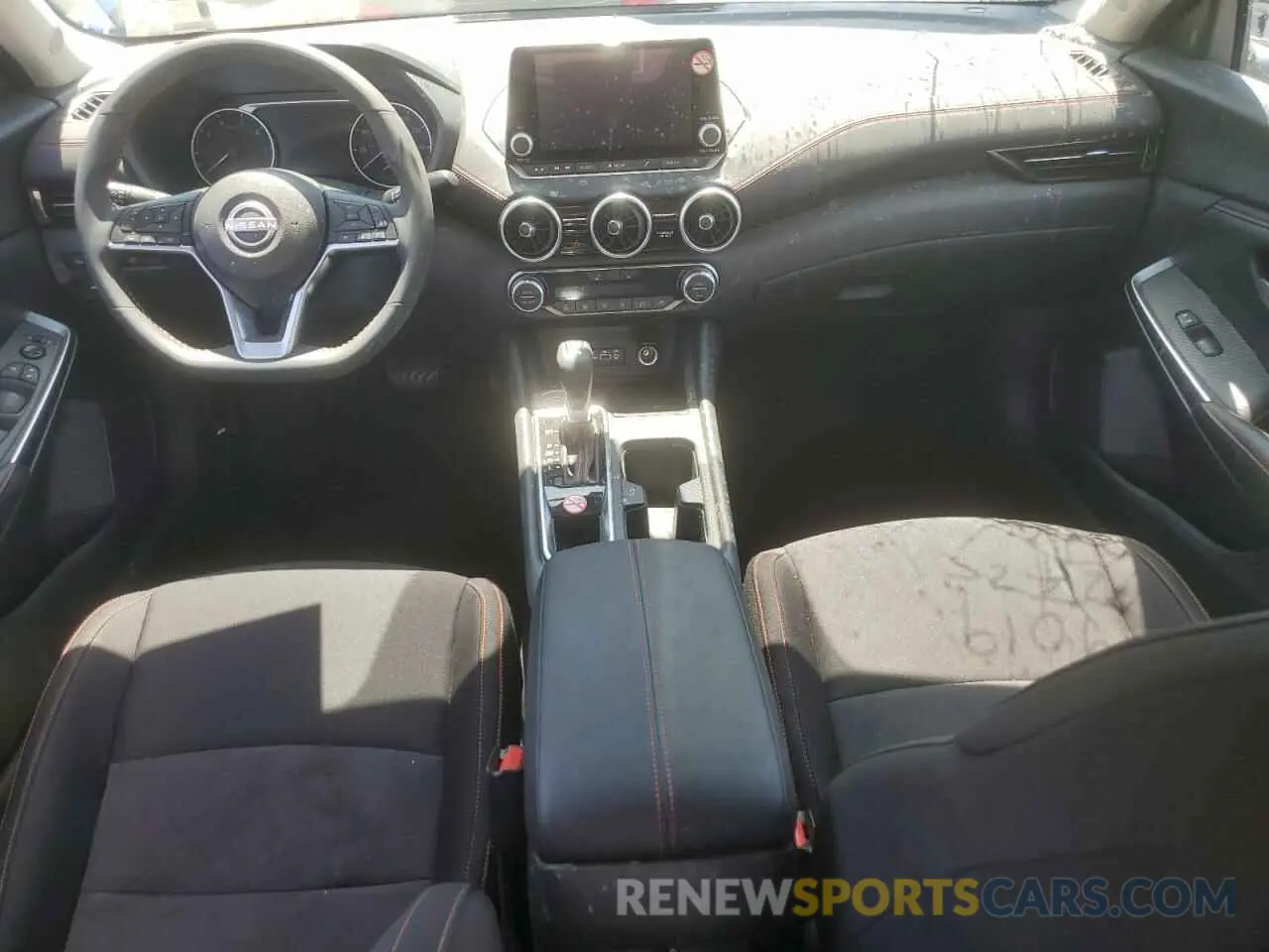8 fotografías del automóvil dañado 3N1AB8DV0SY314388 NISSAN SENTRA 2025