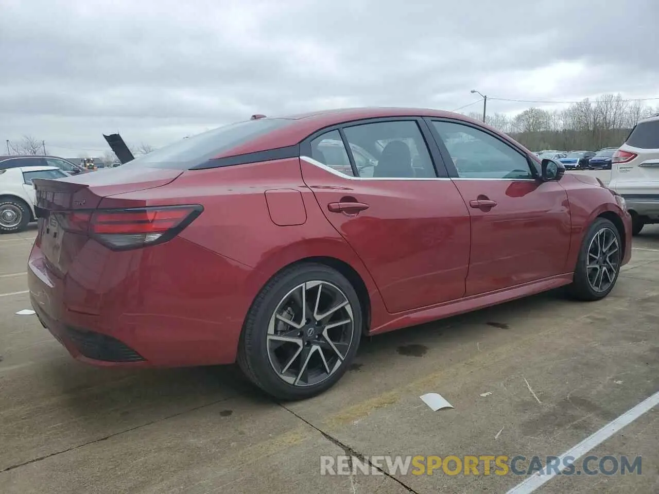 3 fotografías del automóvil dañado 3N1AB8DV3SY268443 NISSAN SENTRA 2025