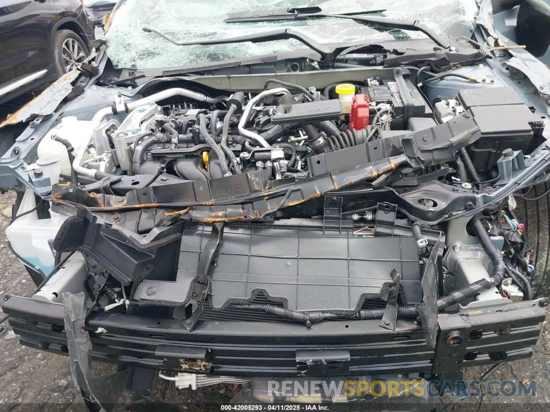 10 fotografías del automóvil dañado 3N1AB8DV4SY223401 NISSAN SENTRA 2025
