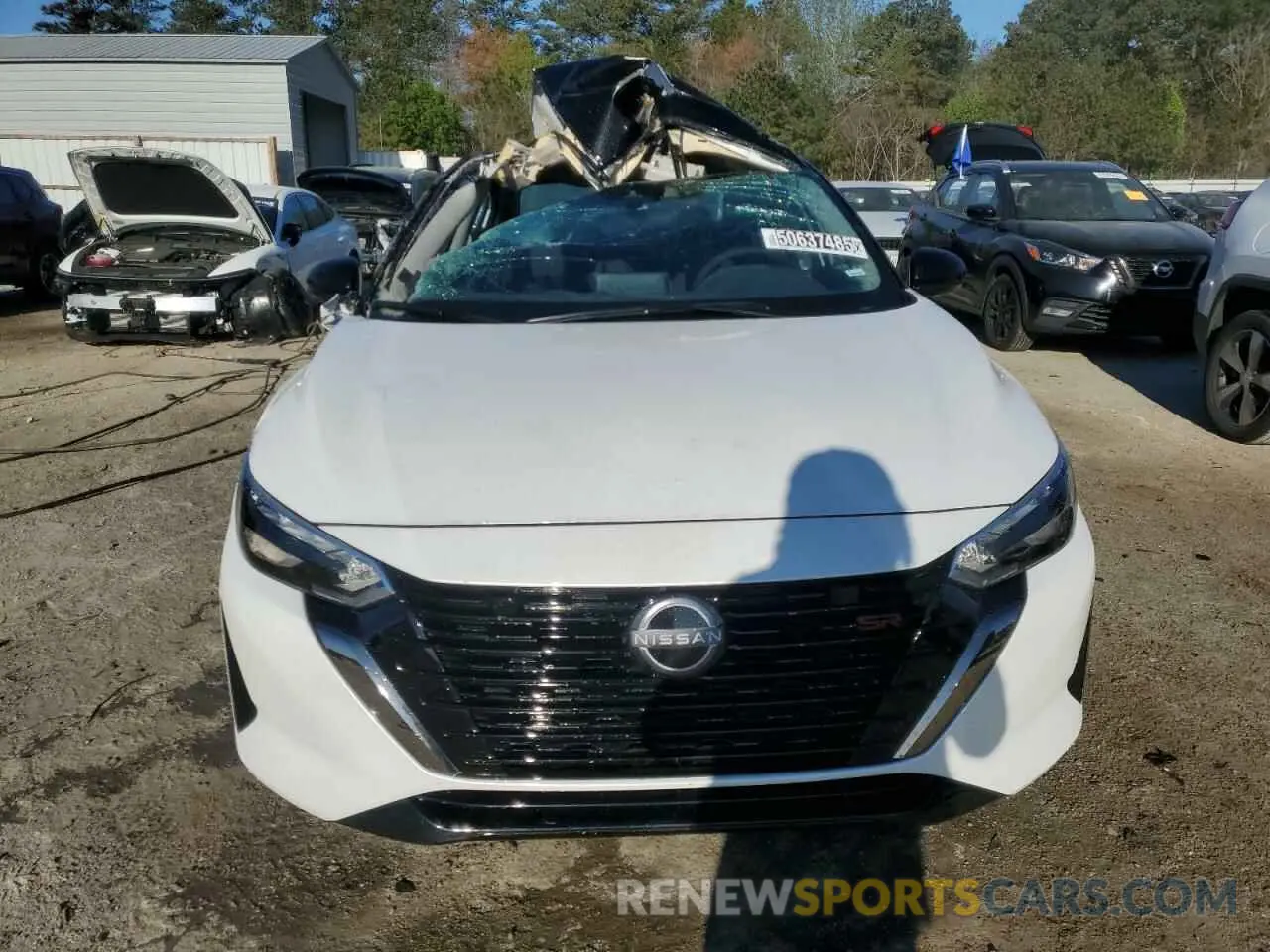 5 fotografías del automóvil dañado 3N1AB8DV4SY280083 NISSAN SENTRA 2025
