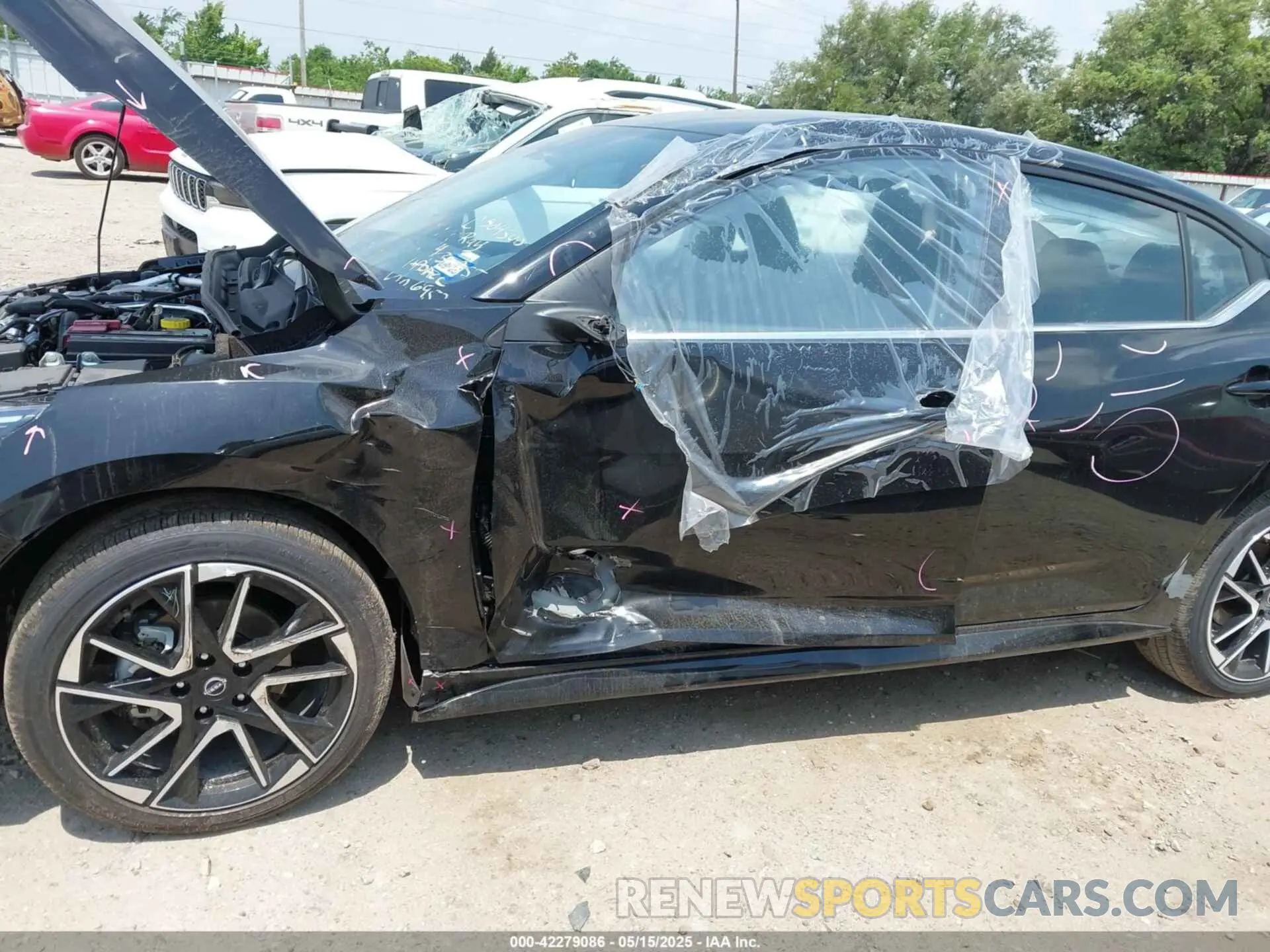 6 fotografías del automóvil dañado 3N1AB8DV7SY306952 NISSAN SENTRA 2025