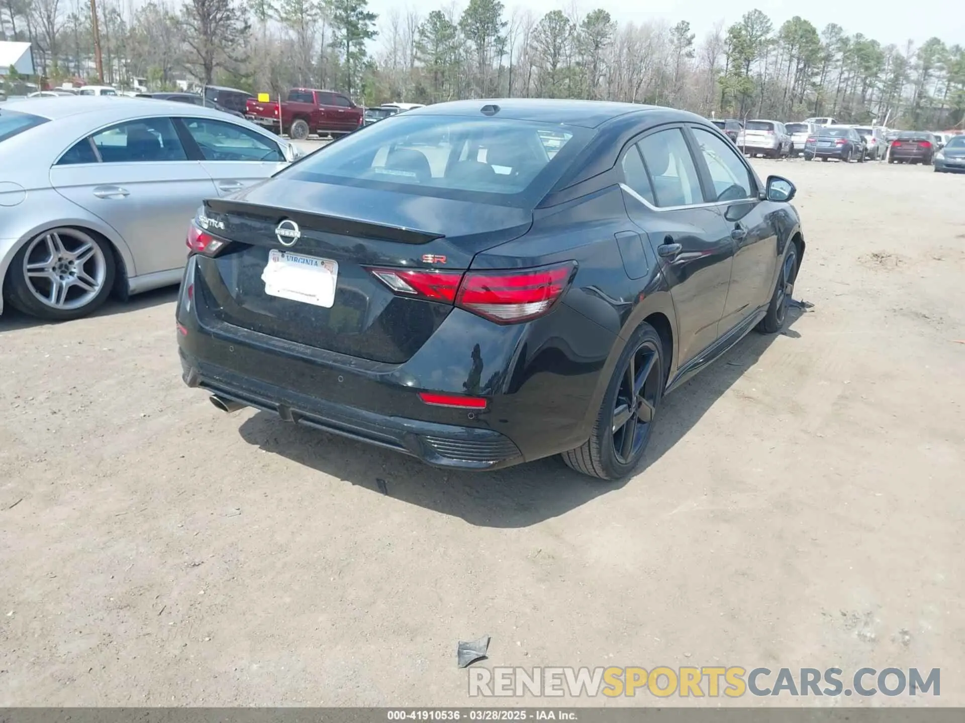 4 fotografías del automóvil dañado 3N1AB8DV8SY282211 NISSAN SENTRA 2025