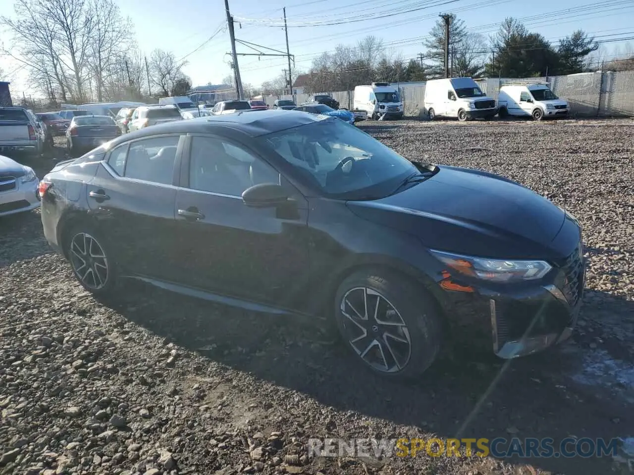 4 fotografías del automóvil dañado 3N1AB8DV9SY226147 NISSAN SENTRA 2025