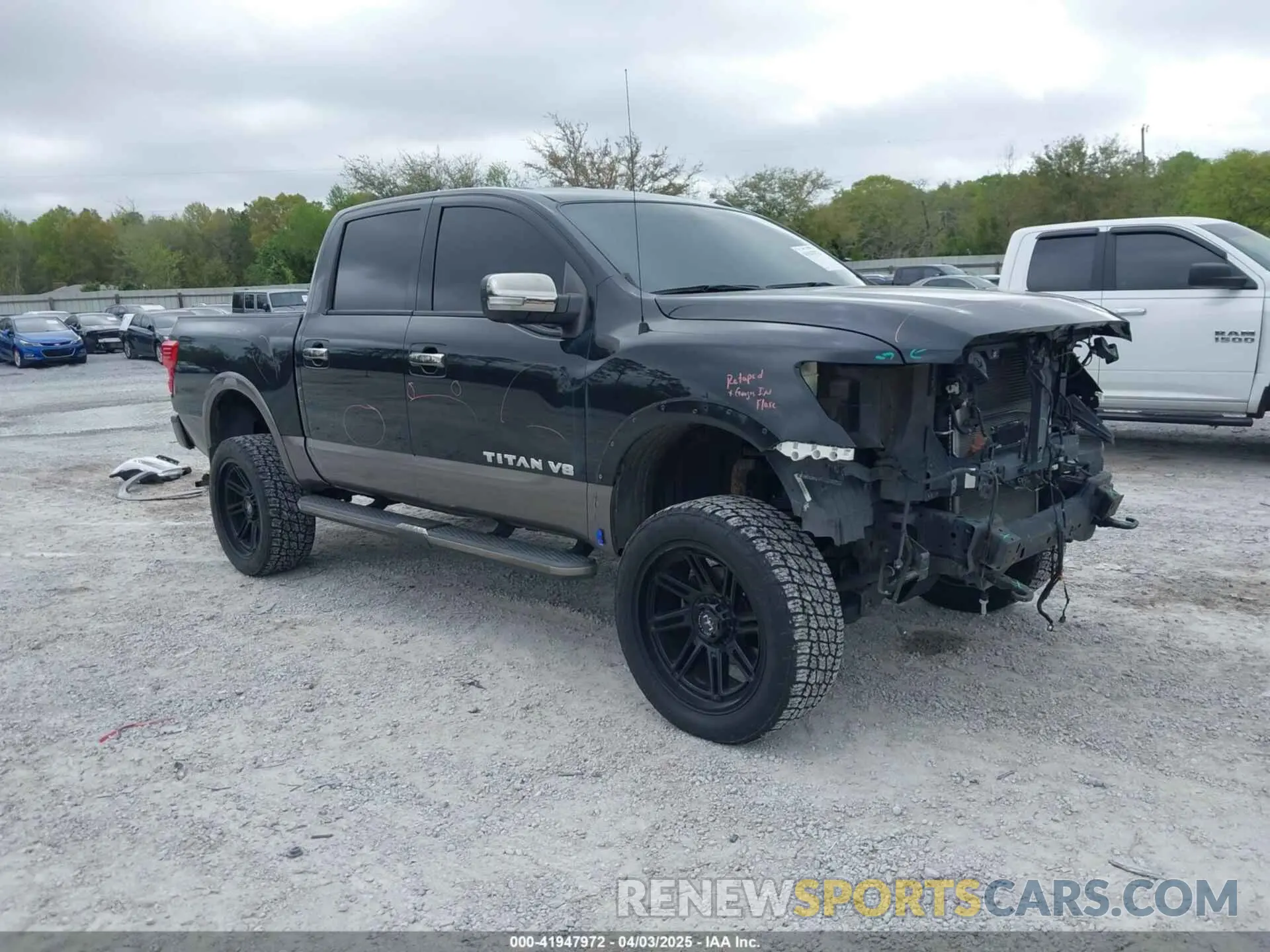 1 fotografías del automóvil dañado 1N6AA1E56KN507810 NISSAN TITAN 2019