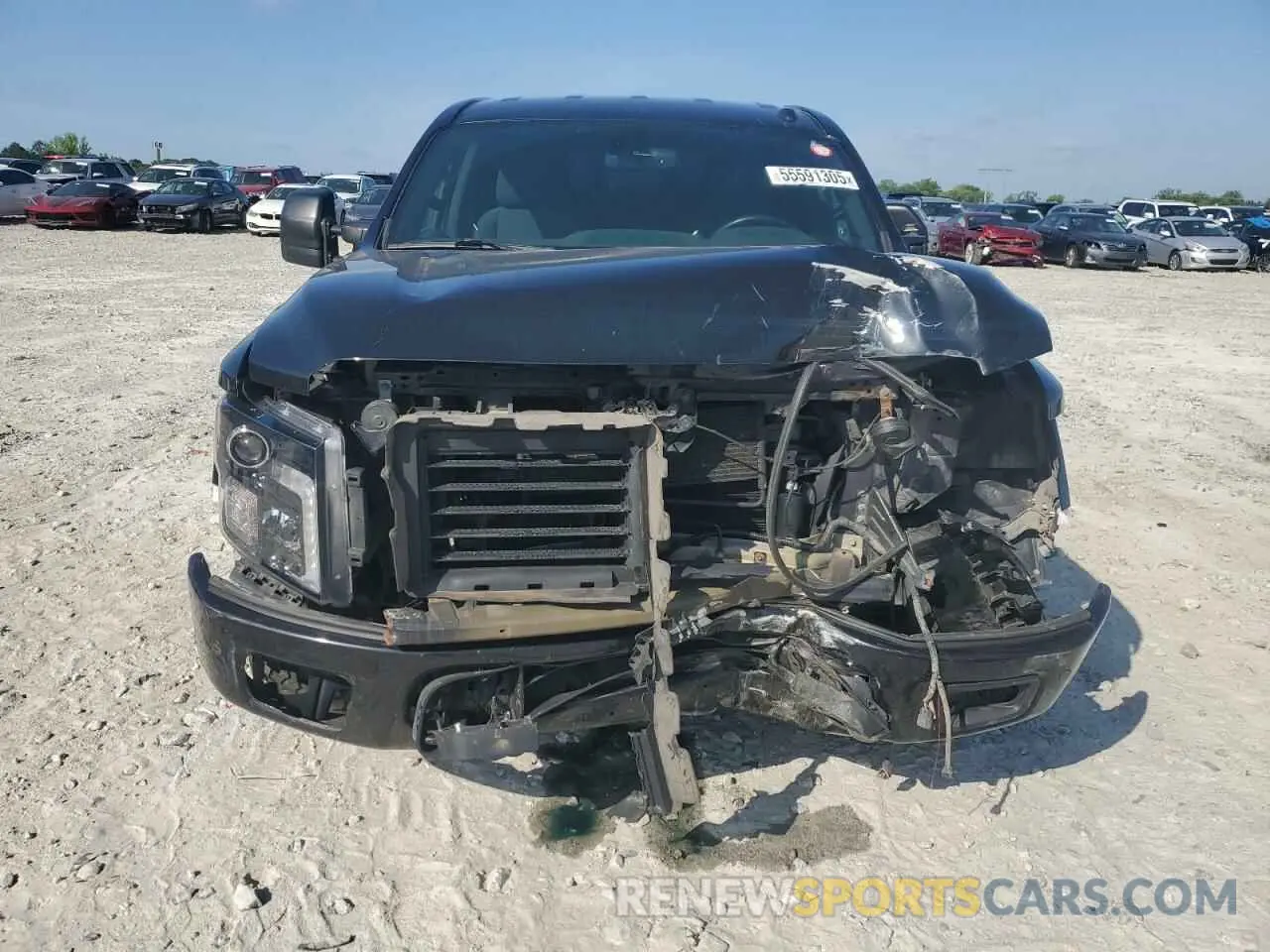 5 fotografías del automóvil dañado 1N6AA1E56KN522176 NISSAN TITAN 2019