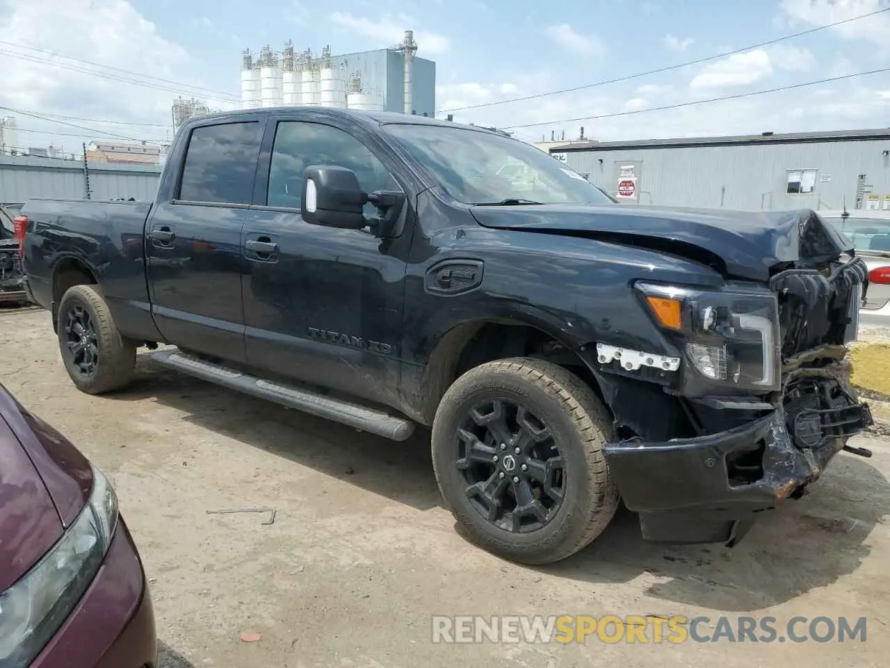 4 fotografías del automóvil dañado 1N6BA1F47KN515957 NISSAN TITAN 2019