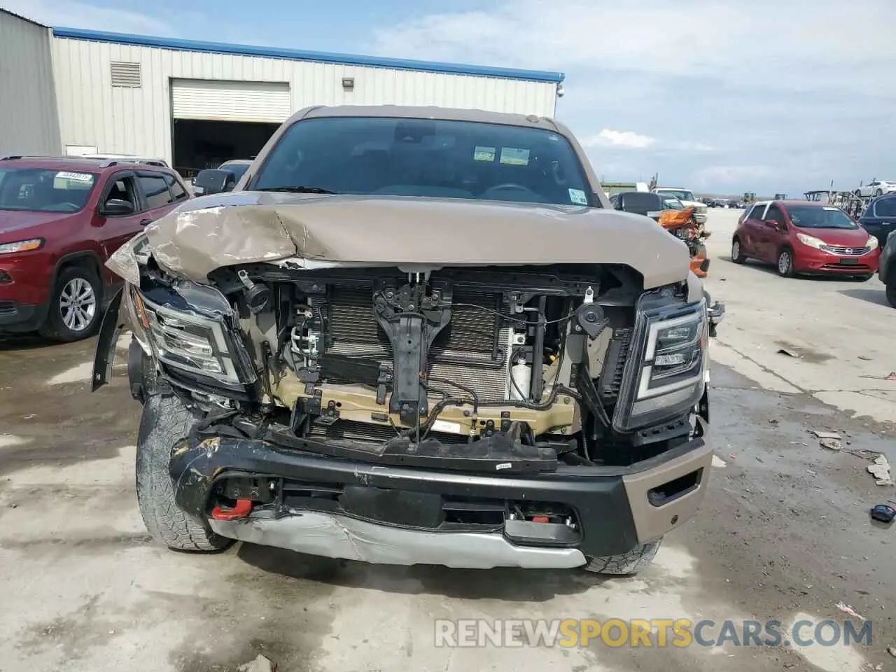 5 fotografías del automóvil dañado 1N6AA1ED2MN523223 NISSAN TITAN 2021