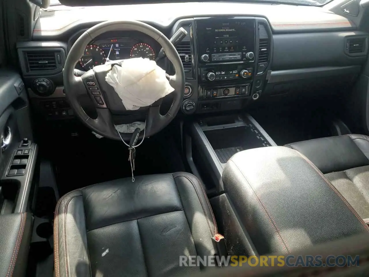 8 fotografías del automóvil dañado 1N6AA1ED2MN523223 NISSAN TITAN 2021