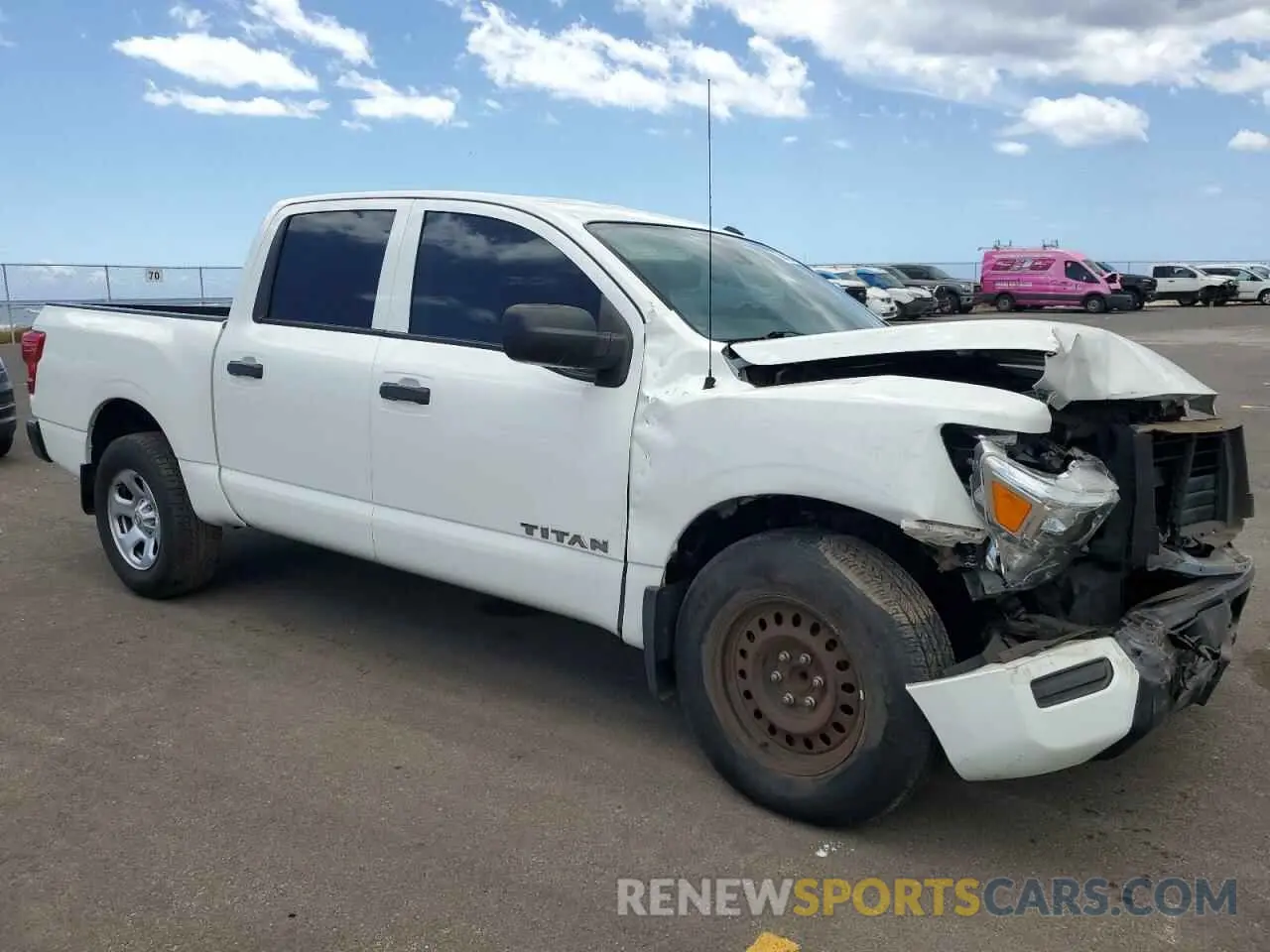 4 fotografías del automóvil dañado 1N6AA1EEXMN520000 NISSAN TITAN 2021