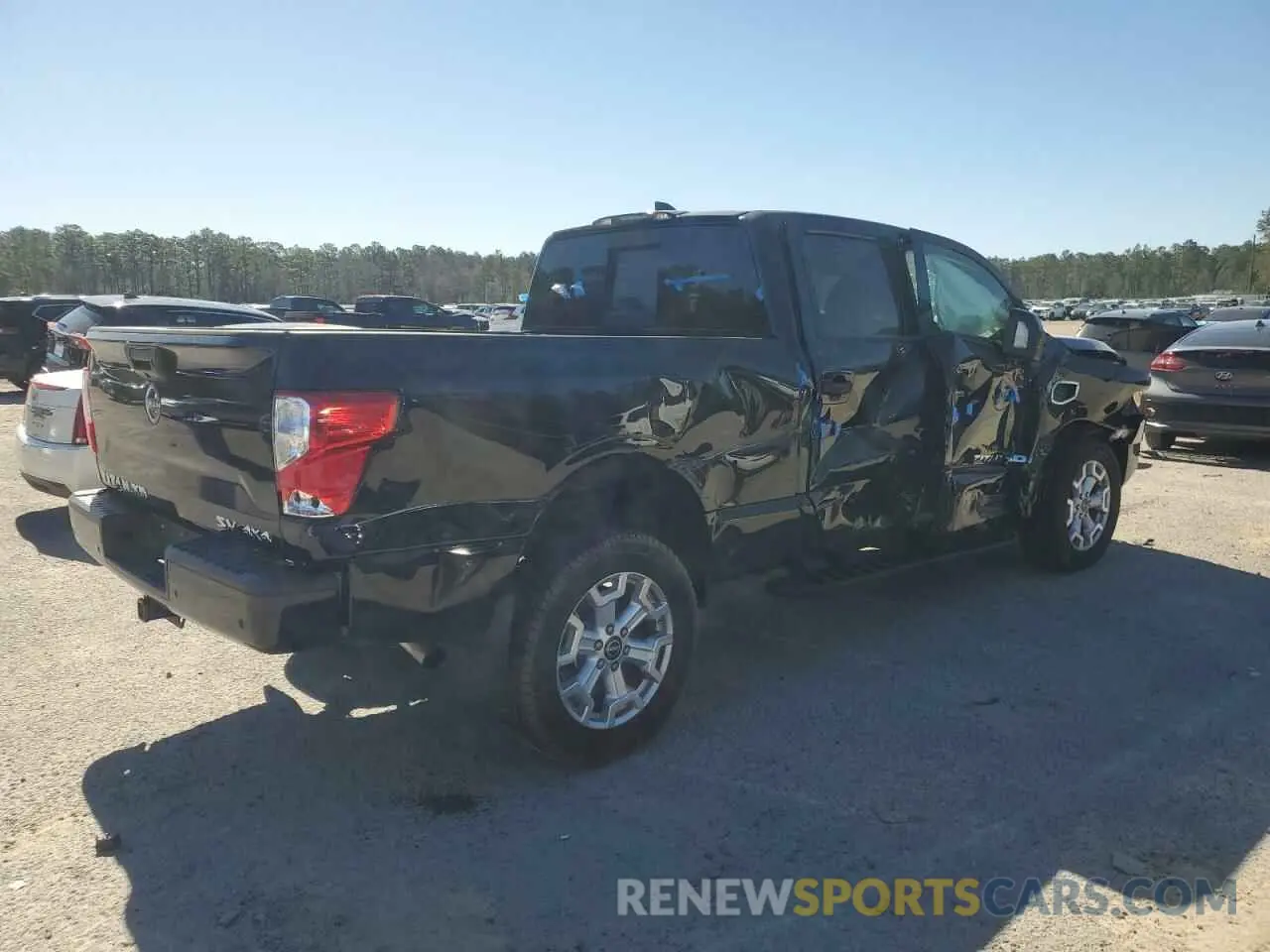 3 fotografías del automóvil dañado 1N6AA1FB8RN112803 NISSAN TITAN 2024