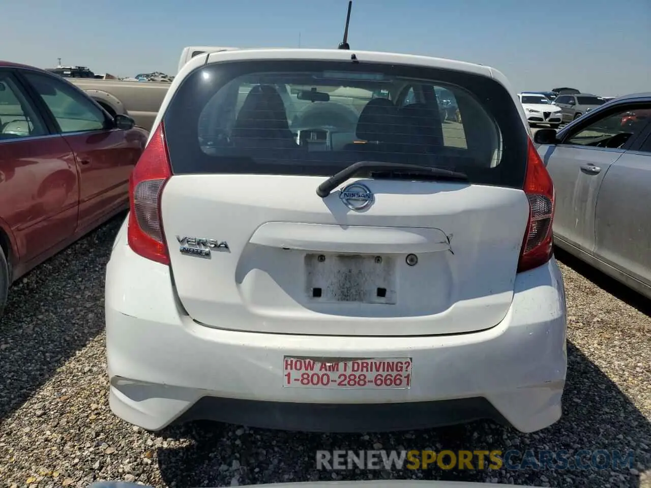 6 fotografías del automóvil dañado 3N1CE2CP3KL354722 NISSAN VERSA 2019