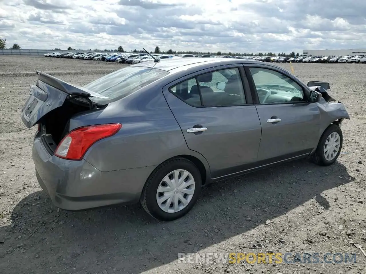 3 fotografías del automóvil dañado 3N1CN7AP0KL815147 NISSAN VERSA 2019
