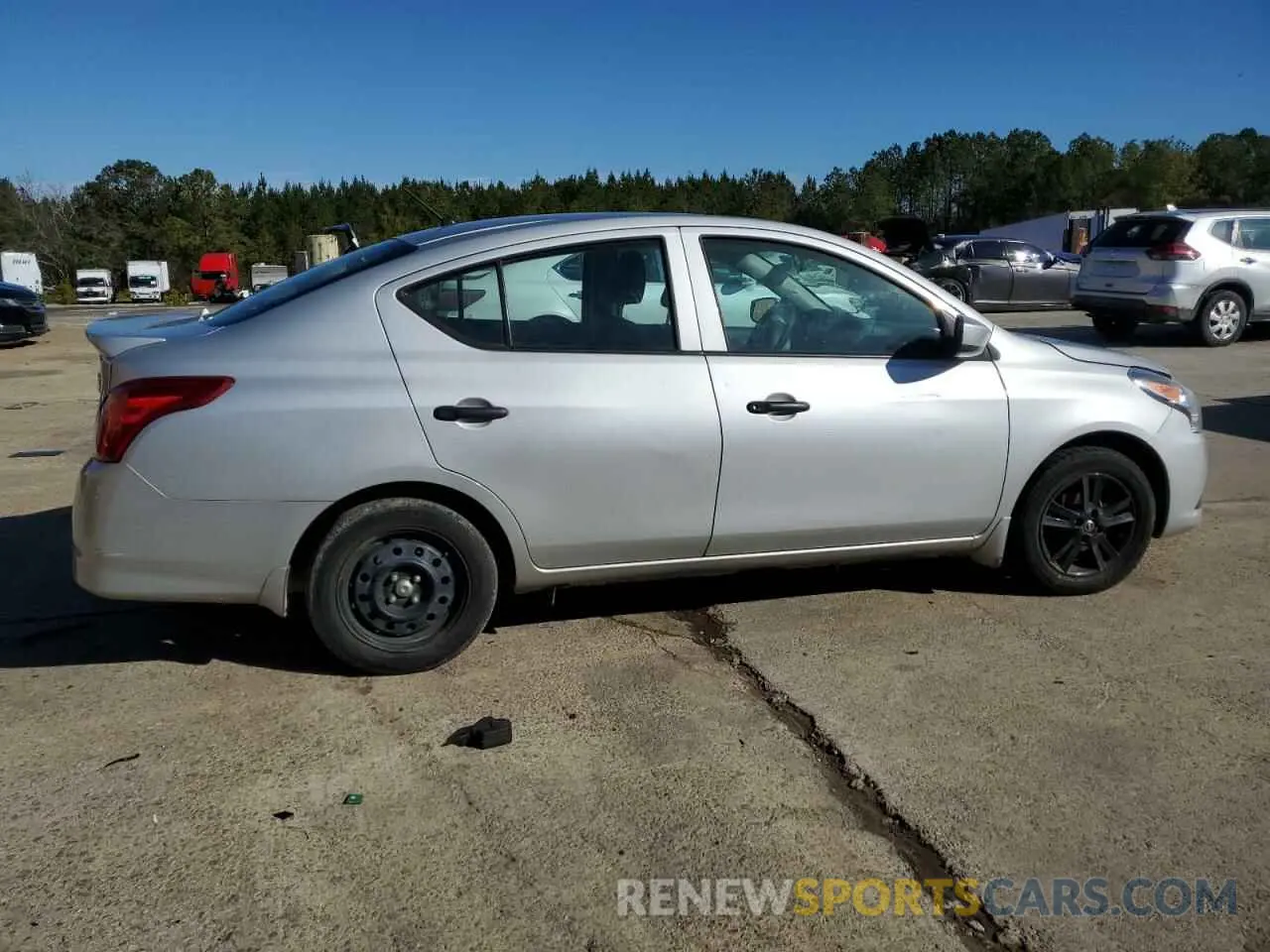 3 fotografías del automóvil dañado 3N1CN7AP0KL820915 NISSAN VERSA 2019