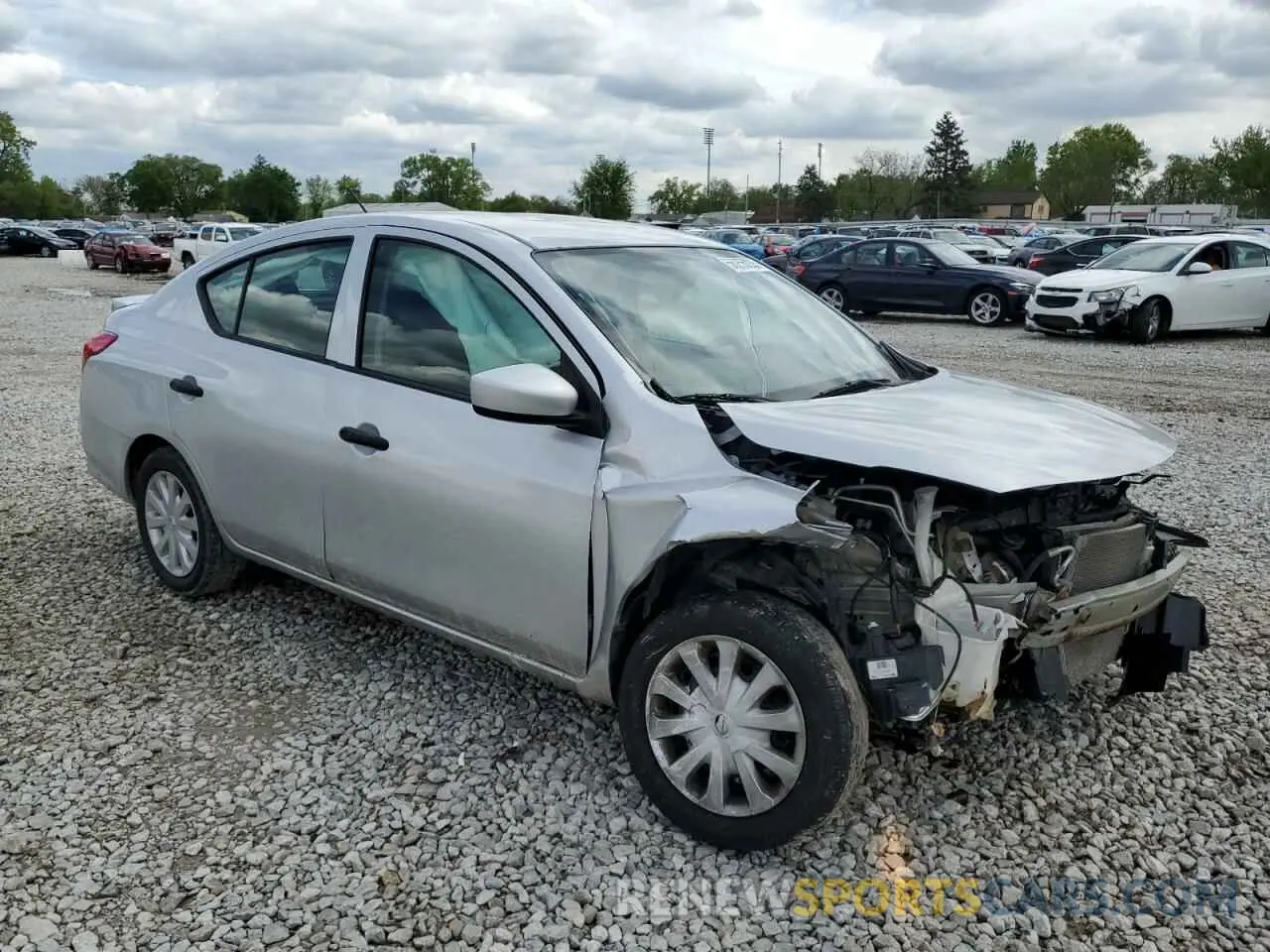 4 fotografías del automóvil dañado 3N1CN7AP0KL830506 NISSAN VERSA 2019