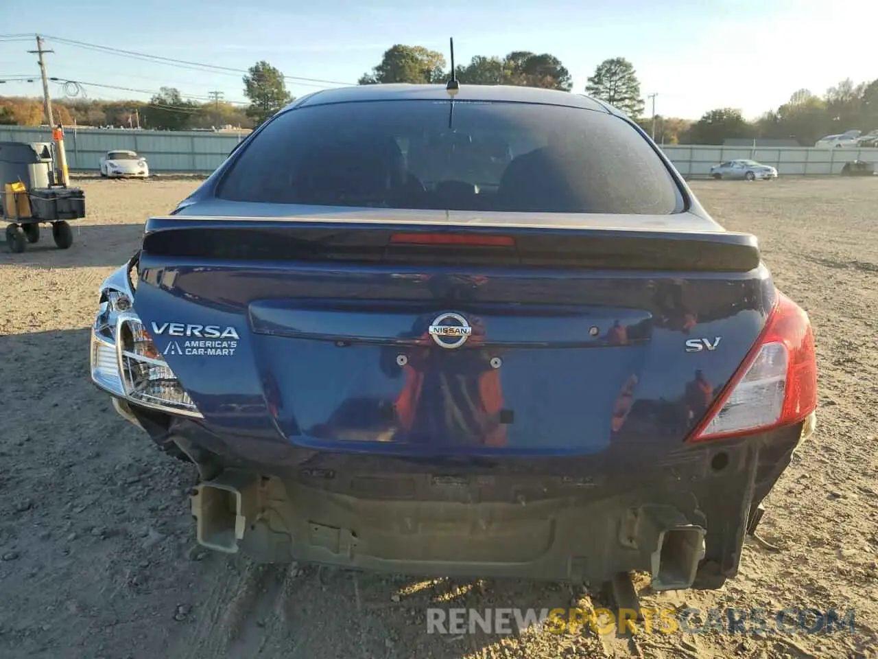 6 fotografías del automóvil dañado 3N1CN7AP0KL841988 NISSAN VERSA 2019