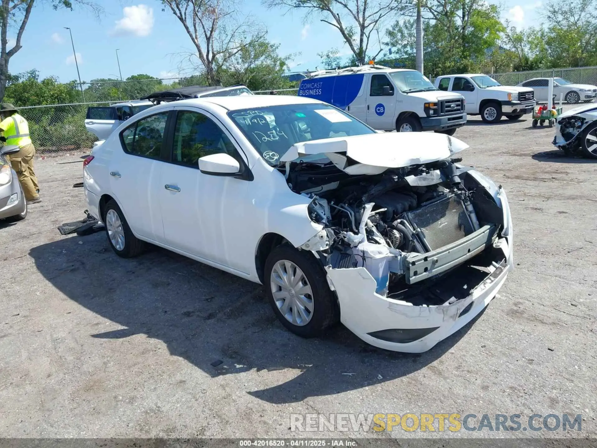 1 fotografías del automóvil dañado 3N1CN7AP0KL861254 NISSAN VERSA 2019