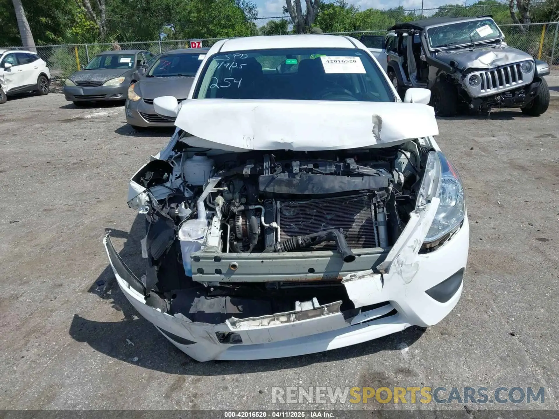 6 fotografías del automóvil dañado 3N1CN7AP0KL861254 NISSAN VERSA 2019