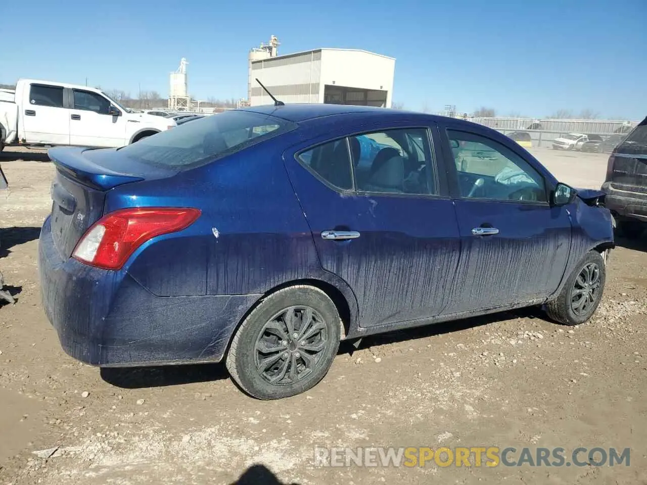 3 fotografías del automóvil dañado 3N1CN7AP0KL862291 NISSAN VERSA 2019