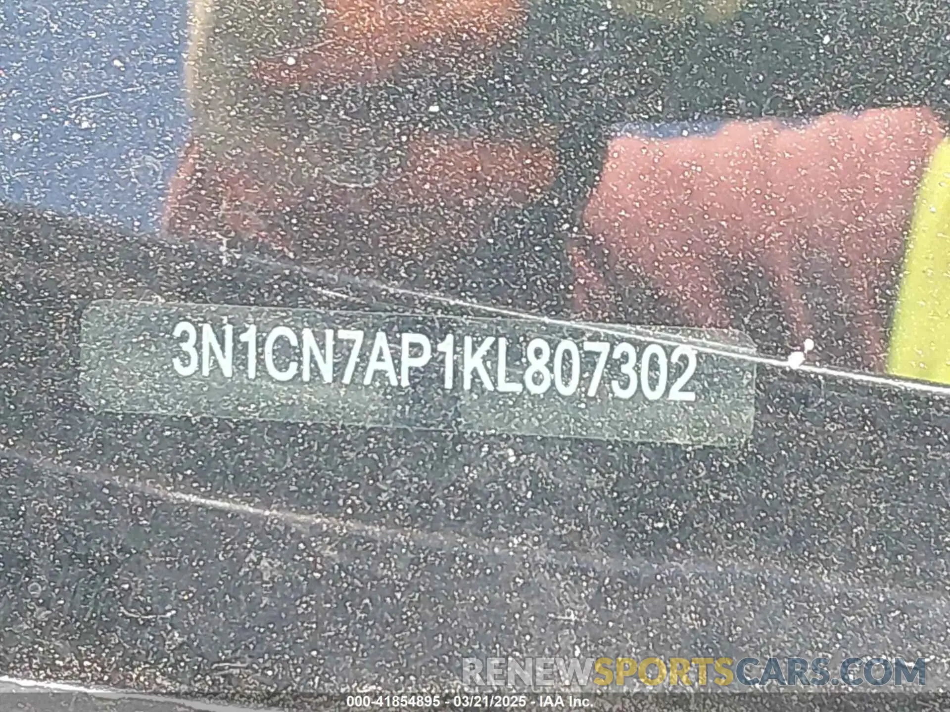 9 fotografías del automóvil dañado 3N1CN7AP1KL807302 NISSAN VERSA 2019