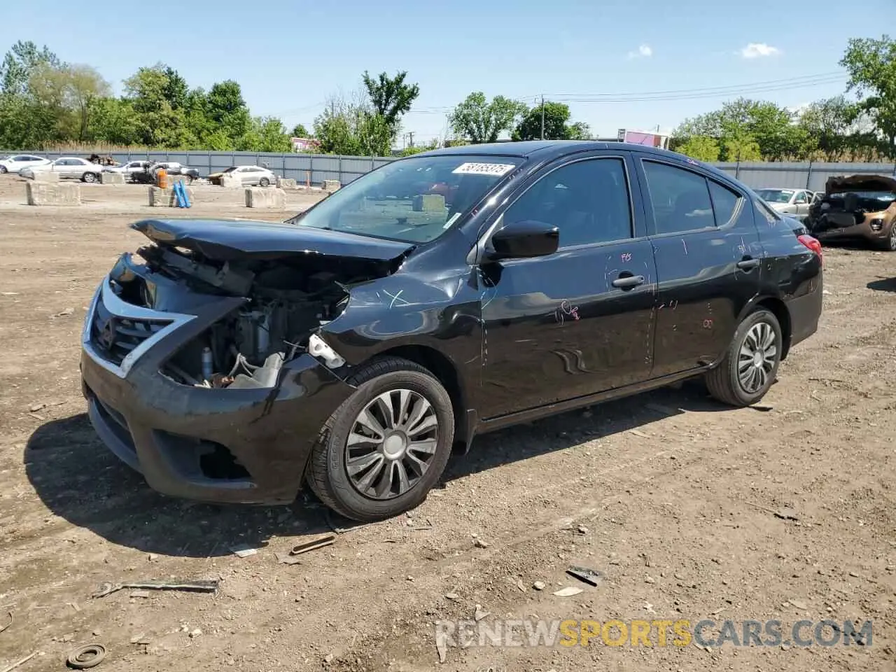 1 fotografías del automóvil dañado 3N1CN7AP1KL807865 NISSAN VERSA 2019