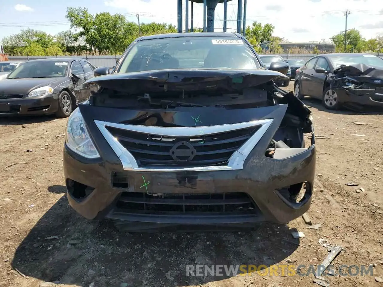 5 fotografías del automóvil dañado 3N1CN7AP1KL807865 NISSAN VERSA 2019