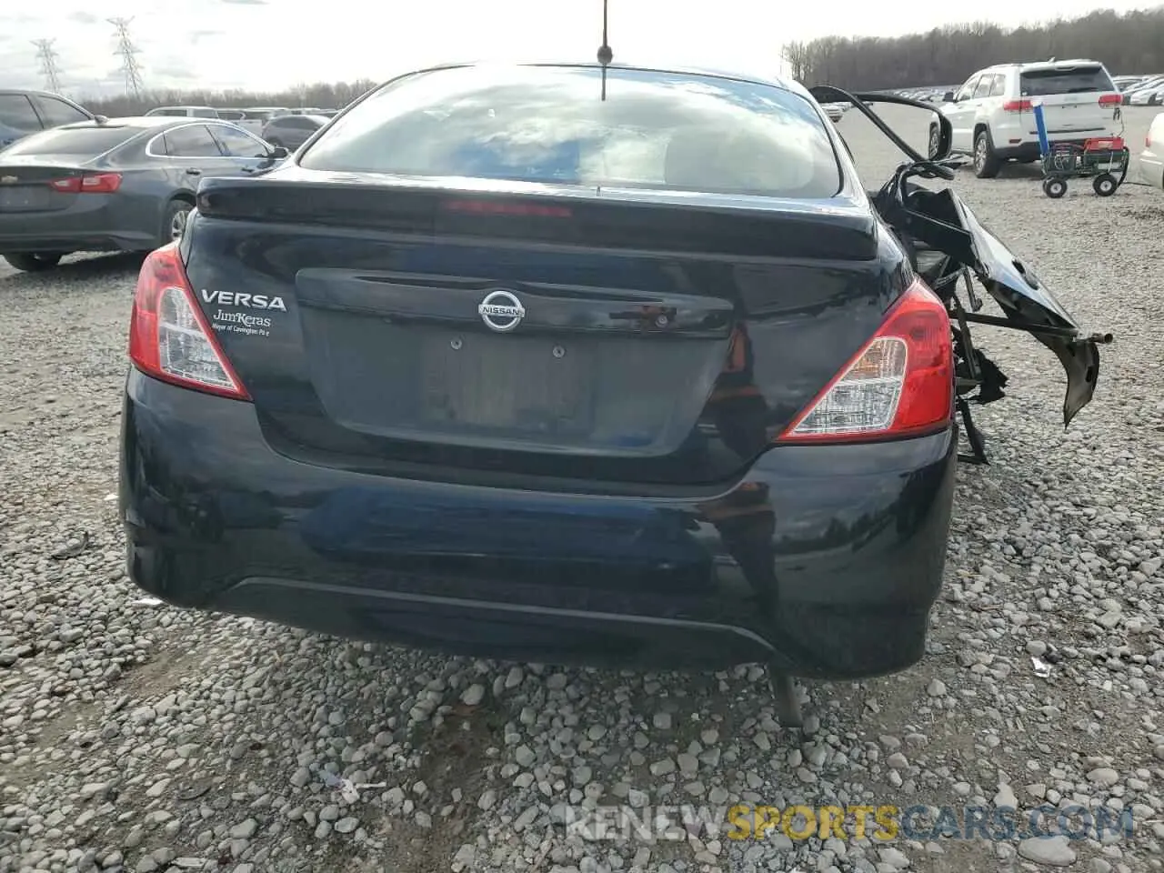 6 fotografías del automóvil dañado 3N1CN7AP1KL810300 NISSAN VERSA 2019
