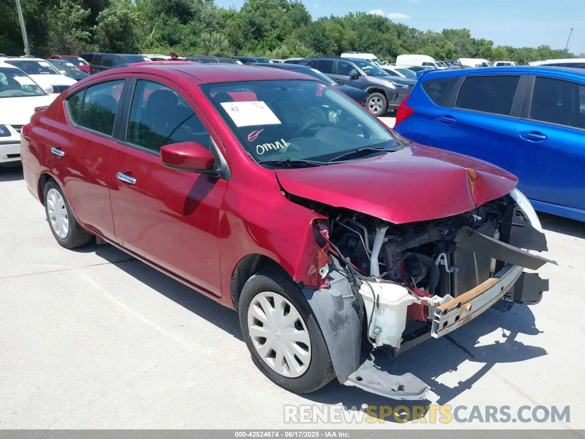 1 fotografías del automóvil dañado 3N1CN7AP1KL826822 NISSAN VERSA 2019